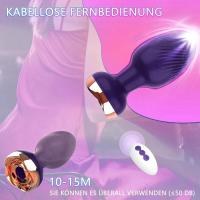 Juguete sexual Anal, vibrador rosa para mujer, tapón Anal con Control remoto con 10 modos, masajeador de próstata vibratorio, estimulador de silicona - details 2