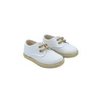 NAKLOE - Esparteñas niño - Alpargatas niño - Esparteñas de lino natural con cierre de cordones de cuerda - Suela de caucho con yute - Hechas en España - details 2
