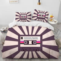 Juego de Ropa de Cama con Música Retro y Nostálgica Funda de Edredón y Funda de Almohada para Cama King Queen Tamaño - details 3