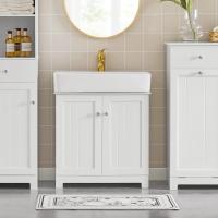 Armario de Baño de Suelo con 1 Estante y 2 Puertas 60 x 30 x 60 cm Ideal para Almacenamiento de Lavabo - details 27