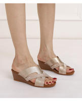 Sandalias de cuña para mujer, ideales para usar como prenda exterior, modernas, con plataforma gruesa, impermeables, informales, de talla grande, con boca de pez. - details 4