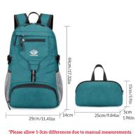 Mochila de senderismo plegable portátil para hombre y mujer, bolso de hombro de gran capacidad para deportes al aire libre, escalada, ciclismo y Camping - details 3