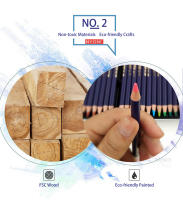 Lápices de acuarela profesionales de clase premium con núcleo suave 36/72 para arte de uñas y suministros de arte solubles en agua - details 5