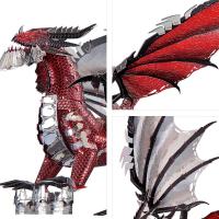 Piececool-rompecabezas de Metal 3d, juguete DIY del Dragón Negro para adolescentes, rompecabezas, modelo de rompecabezas, Kit de regalos para adultos - details 8