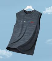 Verano de los hombres 2025 nuevo secado rápido T hielo fresco tejido deportes manga corta cuello redondo correr fitness T. - details 15