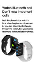 Reloj inteligente W27 Pro, dispositivo con Bluetooth, llamadas, detección de frecuencia cardíaca, notificación de mensajes, bloqueo de contraseña, pantalla - details 10