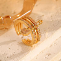 Anillo tricolor desmontable de moda para dama, regalo para dama, regalo de cumpleaños, regalo de Navidad - details 10