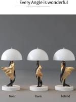 Figuras de arte abstracto moderno pequeñas lámparas nocturnas adornos de mesa de la cama del dormitorio decoración del hogar - details 11