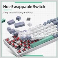 he K500 nical Gaming Wired Keyboard Hot Swappable 94 Keys RGB Light Windows - details 1