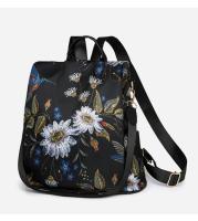 Mochila antirrobo vintage para mujer, bolso de hombro de viaje, mochila negra informal, flores, regalo para madre - details 22