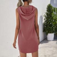 Sudadera con capucha de encaje para mujer, ropa deportiva informal sin mangas, lisa, ajustada, ropa de calle, falda, Falda corta - details 49
