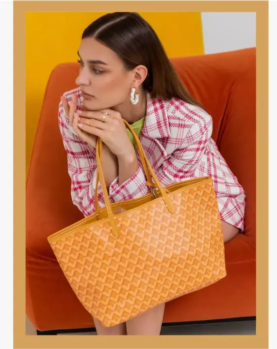 Nuevo bolso de mano Goyar para mujer, bolso de mamá de mano de gran capacidad con estampado de letras Y - 1