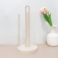 Soporte Vertical de plástico multiusos para servilletas, soporte para papel de cocina Simple blanco, toallero de tejido independiente para Hotel, 2 uds. - details 3