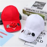 Gorra de béisbol con energía Solar para verano, gorro deportivo con ventilador para Senderismo y viajes, novedad - details 5