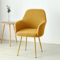 Fundas elásticas de lana Polar Ajuste perfecto para sillas de brazo alto, ideal para sillón de comedor, decoración para hogar y boda - details 1