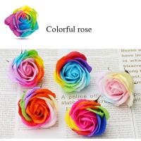Jabón de rosas grandes para decoración del Día de San Valentín, pétalos de flores artificiales, adorno de fiesta, regalo de flores, 16 unids/lote por caja - details 4