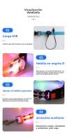 Nuevo collar luminoso LED para mascotas, correa de nailon para perros con correas de pvc - details 1