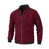 Otoño chaquetas con cuello levantado para hombre abrigos - details 5
