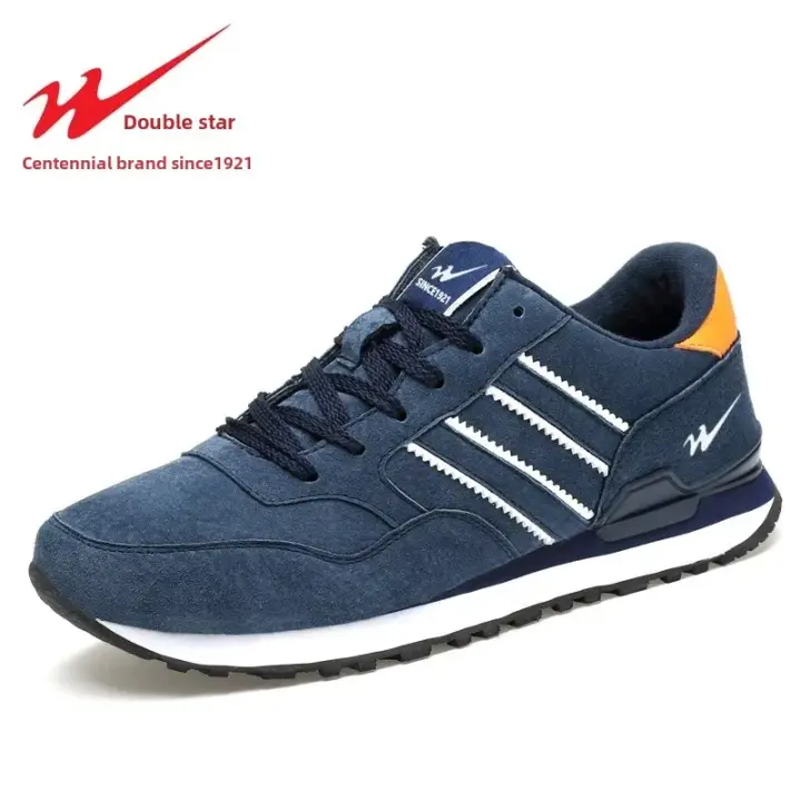Zapatos Deportivos Versátiles de Doble Estrella Transpirables de Cuero Genuino para Primavera y Otoño Zapatos Planos Cómodos para Correr a la Moda - 1