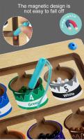 Juguete Montessori magnético para niños, juego de pelota móvil, clasificación de Color, tablero de conteo, entrenamiento de Motor fino, juguetes educativos sensoriales - details 1