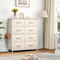 Cajón de Tela Cómodo con 8 Cajones Extraíbles Ideal para Sala de Estar, Dormitorio, Habitación Infantil Marrón - details 4