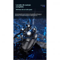Afeitadora eléctrica de siete cuchillas con pantalla digital cortadora de pelo calvo recargable cinco en uno - details 7