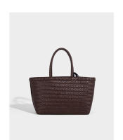 Bolso de mano de gran capacidad, nuevo bolso grande y versátil para mujer, bolso de hombro, bolso de cesta de verduras tejido elegante francés. - details 32