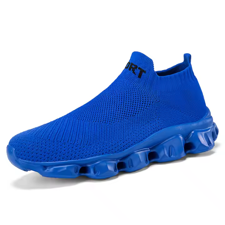 Zapatillas de deporte informales para hombre, zapatos deportivos cómodos sin cordones para exteriores - 1