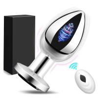 Vibrador de enchufe masajeador de Metal, vibrador de velocidad de 10 frecuencias, estimulador masajeador, Juguetes sexuales para adultos para hombres y mujeres - details 5