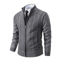 Abrigo informal cálido acolchado para hombres, suéter de punto, otoño e invierno, nuevo, 2024 - details 8
