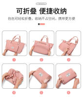 Bolsa deportiva para fitness Separación en seco y húmedo para mujer Ligero de gran capacidad Portátil Bolsa de viaje de corto recorrido Bolsa de equipaje independiente para jaula de zapatos - details 16