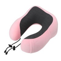 Almohada De Viaje Suave En Forma De U Para Cuello Con Memoria De Espuma Almohadilla De Soporte Para Cervical Uso En Avión Y Hogar - details 1