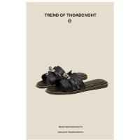 Sandalias Planas Casuales para Mujer Punta Abierta, Diseño Romano Tejido, Tacón Antipé, Moda de Verano/Primavera, Adecuado para Vestidos, Playa, Apartamento - details 3
