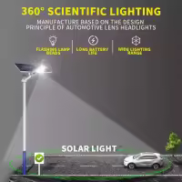 Luces solares potentes para exteriores, lámpara de pared, Panel externo, farola impermeable para jardín, casa y patio, 250/50W - details 6