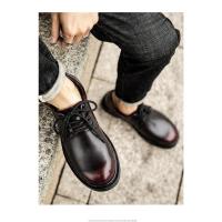 Gran tamaño 2025 nuevos zapatos formales casuales, zapatos de cuero de cordones de los hombres ligeros de baja altura - details 2