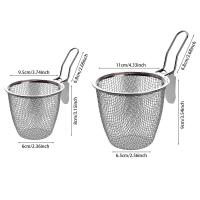 Vajilla de cocina de 1 piezas, utensilios de cocina coreanos, cuchara coladora de malla, cuchara para Fideos, cuchara para olla caliente, mango largo DE ACERO INOXIDABLE - details 3