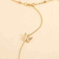 Elegante Collar de Mariposa de Metal Cadena Corporal con Borlas para Mujeres Joyería de Boda - details 6