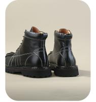 Botas medianas informales de cuero Zapatos de cuero con cabeza de concha británica Botas de herramientas - details 10