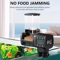 Alimentador Automático de Peces, comedero automático Peces 500ML Gran Capacidad Dispensador Comida Peces con Pilas Accesorios para Pecera, 3 Pilas AA No Incluidas - details 2