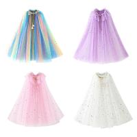 Capa de princesa para niñas, disfraz de lentejuelas, disfraz para niños, ropa de fiesta de carnaval, capa de tul - details 3