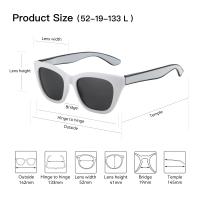 Gafas de sol polarizadas cuadradas de moda para mujer, protección UV400, gafas de sol de mariposa para damas, compras Gif - details 11