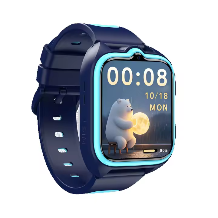 Blackview 2025 Nuevo reloj inteligente, Z30 Reloj inteligente para niños Reloj de teléfono con llamadas 4G, Monitor de seguimiento para niños a prueba de agua, Relojes digitales deportivos SOS para niños, Posicionamiento triple Al LBS + WiFi + GPS, Baterí - 1
