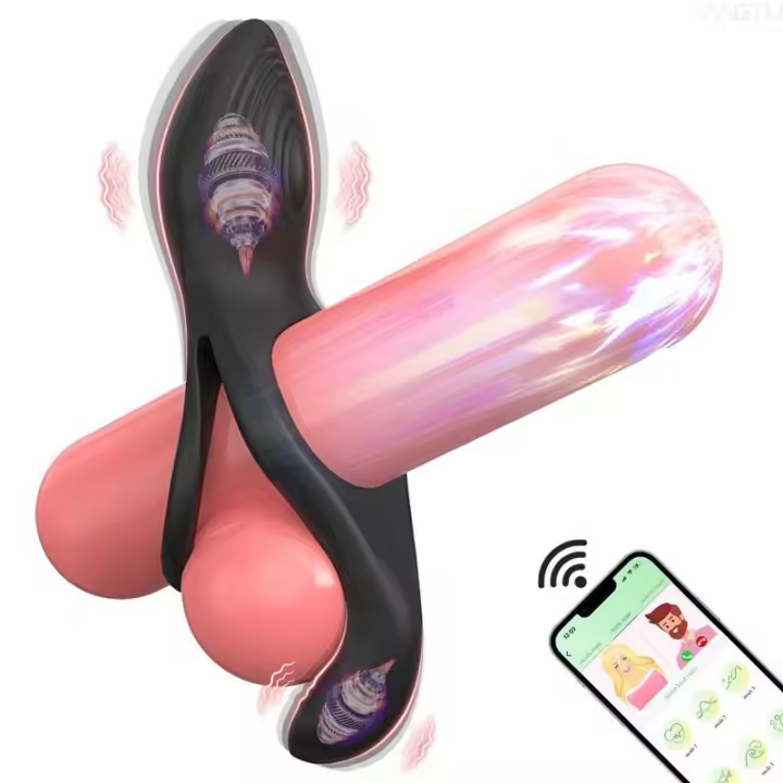 Leten-anillo vibratorio para retrasar la eyaculación masculina, estimulador Anal del clítoris y punto G, juguete sexual para adultos para parejas - 1