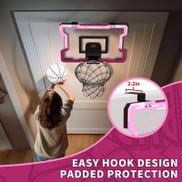 Mini Canasta de Baloncesto para Niños Tableros de Baloncesto con 3 Pelotas, Bomba, Iluminación, Puntuación Automática - details 39