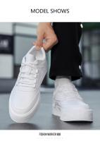 Zapatos Blancos para Hombre Par Informal de Monopatín Cómodos Moda en Talla Grande 39-47 - details 9