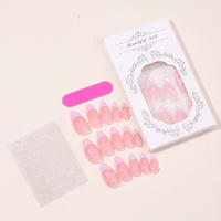 Pegatinas de Uñas Rosas con Lazos de Perlas Artículo de Uñas Removible para Belleza - details 5