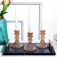 Paquete de 2 varillas cónicas de vidrio, soportes de pilar para mesa de boda - details 2