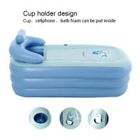 Baño Inflable Portátil de PVC para Adultos y Niños 160×84×64cm Baño de Spa Plegable de Tamaño Grande - details 4