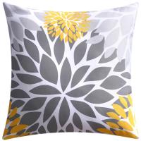Funda de almohada nórdica con estampado de flores, cubierta de cojín de doble cara para sofá, sala de estar, oficina, 45cm, decoración del hogar - details 5