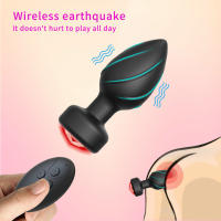Luces LED de colores, vibración luminosa, tapón anal, control remoto inalámbrico, masajeador de próstata masculino y femenino, diversión anal para adultos - details 2